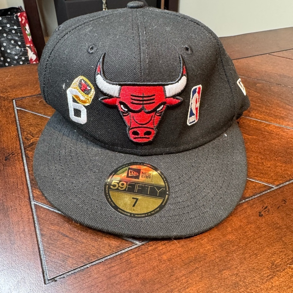 New Era 59FIFTY Chicago Bulls World Champions  1996 1997 1998 Fitted‎ Hat Size 7